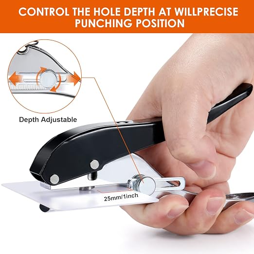 Hole Punch 1/4 inch-6mm Single Hole Punch, Heavy Duty Hole Puncher Single - Image 3