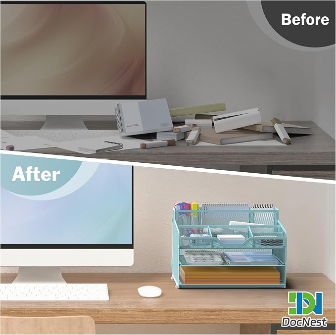 Docnest 3 Tier Mesh Desk Organizer - Image 2