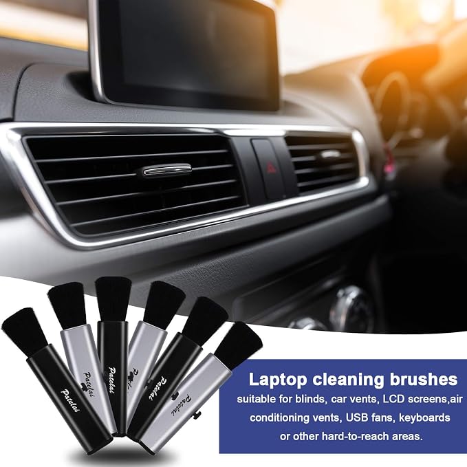 Patelai 6 Pack Retractable Keyboard Cleaning Brushes, Anti-Static Soft Bristle - Image 6