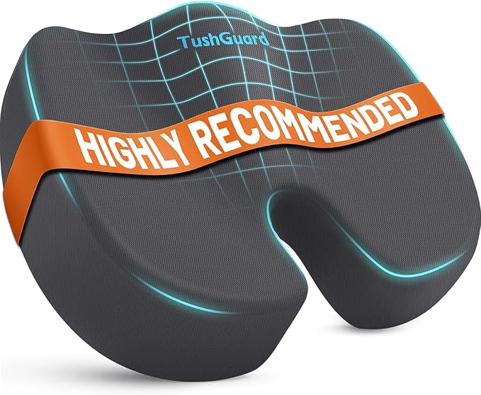 TushGuard Seat Cushion, Office Chair Cushions, Car Seat Cushion, Non-Slip by TushGuardSeatCushonsPillows