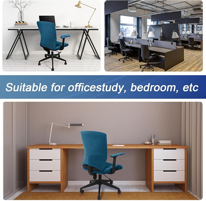 Tallew 4 Pcs Office Chair Covers Set Computer Universal Protective Stretchable - Image 7