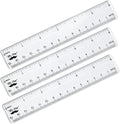 Mr. Pen- Plastic Rulers, 6 Inch, 3 Pack, Easy-to-Read Markings | by MrPen