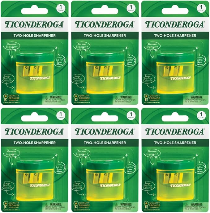 Ticonderoga Two-Hole Manual Pencil Sharpener by Ticonderoga