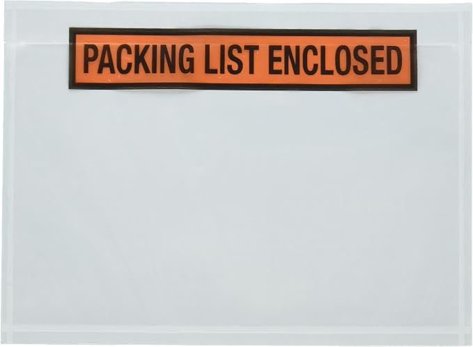 Sales4Less Packing List Envelopes 7.5" X 5.5" Pouches Invoice Enclosed Adhesive - Image 4
