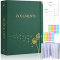 XKDOUS Important Document Organizer Folder Folio 3-Ring Accordion Storage File by XKDOUS