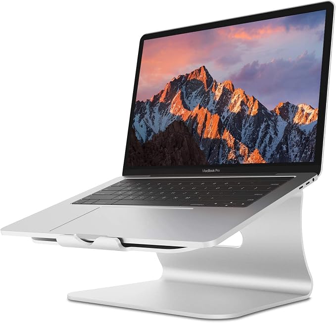 Laptop Stand, Aluminum Notebook Holder Riser Heat-Vent by Bestand