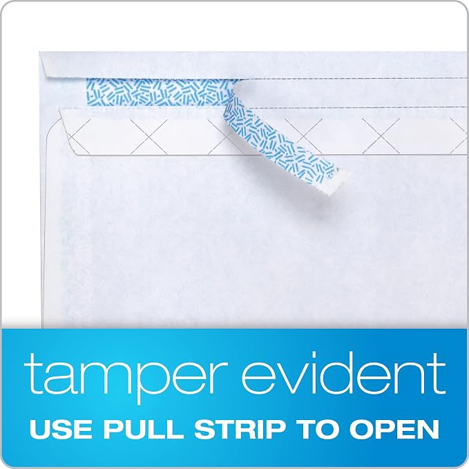 Columbian #8-5/8 Security Envelopes, 500 Pack, Double Window Self Seal Envelopes - Image 3