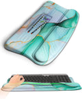 Ergonomic Wave Wrist Rest with Keyboard Stand, Cushioned Palm Rest, Comfortable by KUOSGM