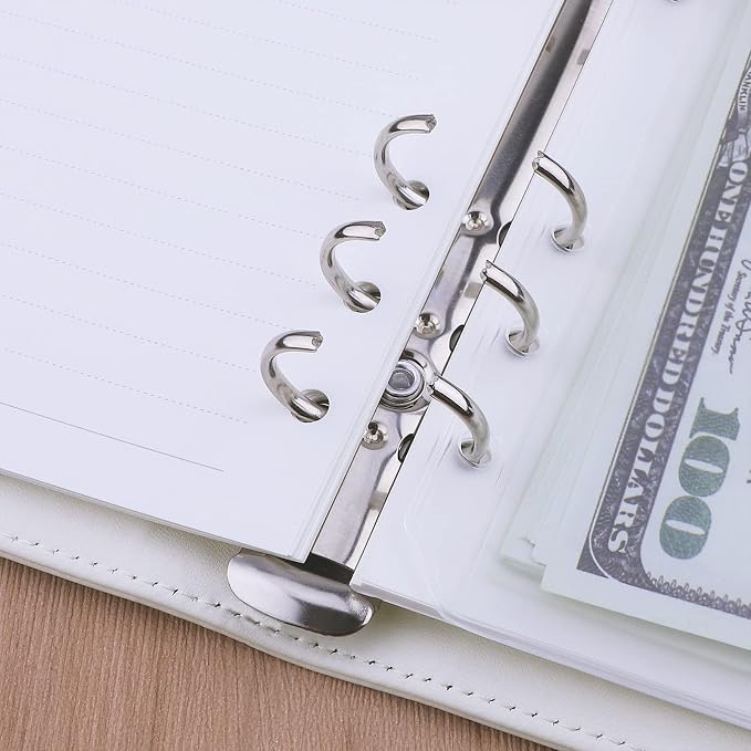 Antner A6 Binder 6 Ring Refillable Notebook Budget Planner - Image 4