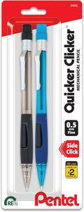 Pentel Quicker Clicker Mechanical Pencil, 0.50 mm, 2 Per Pack by PentelofAmerica