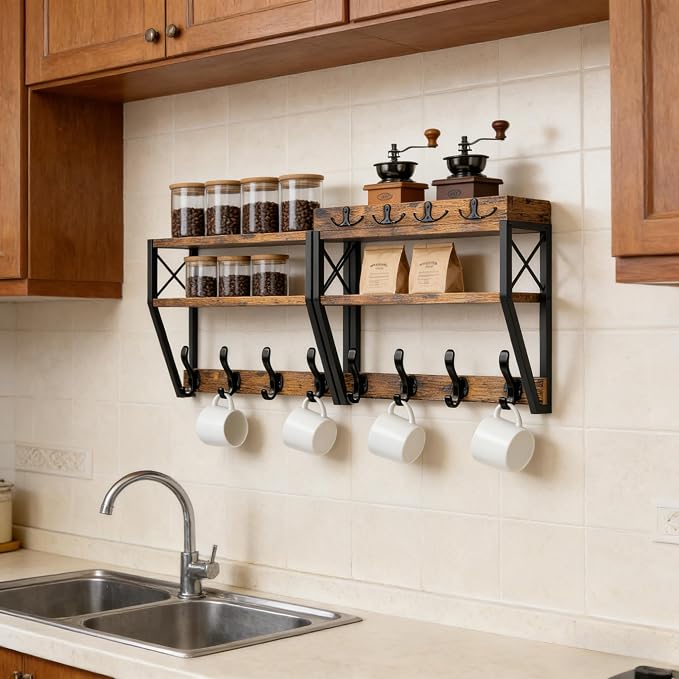 Upgraded 3-Tier Large Coat Rack Wall Mount - Image 8