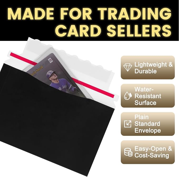 500 Pack Mailer Trading Card Envelopes，7" x 4.35" Trading Card Mailers - Image 3