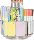 JIKIOU Acrylic Pen Holder, 360-Degree Rotating Pen Holder by JIKIOU