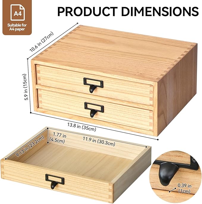 KIRIGEN Wooden Desk Organizer - Image 2