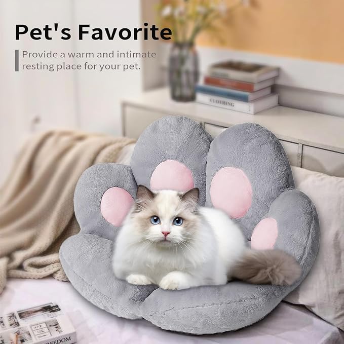 Ditucu Cat Paw Cushion Kawaii Chair Cushions 27.5 x 23.6 inch Cute Stuff Seat - Image 6
