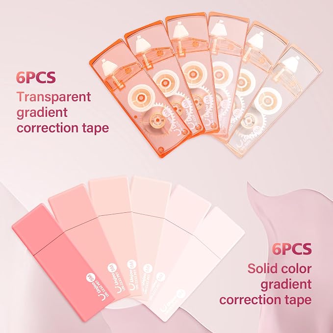 Unjoo Mini White Correction Tape Set | Aesthetic Cute Correction Tape, - Image 2