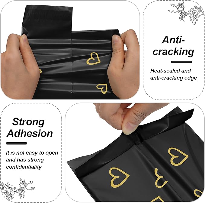 JinRuiKJ Thank You Poly Mailer 6x9 Inch 100 PCS, Shipping Bags - Image 4