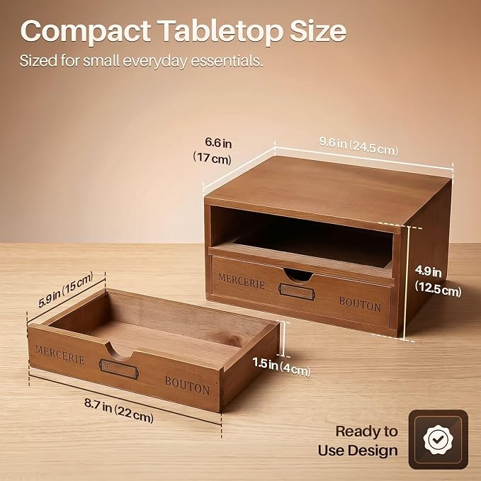 Flexzion Wood Desk Organizer - Image 6