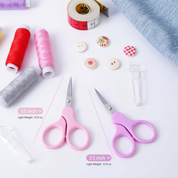 3.5" Sharp Small Craft Scissors all Purpose, Precision Straight and Curved Fine - Image 4