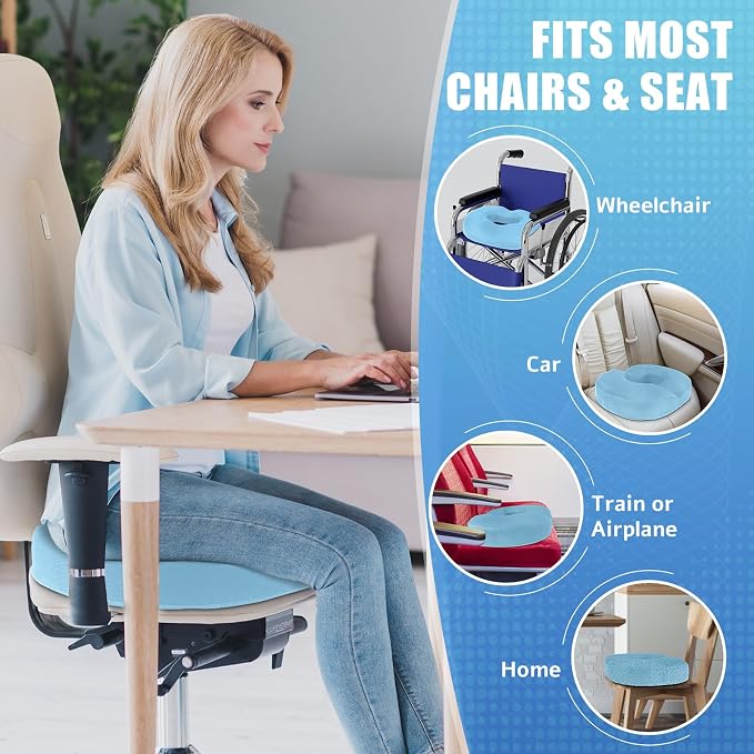 BlissTrends Donut Pillow Seat Cushion, Chair Cushions - Image 6