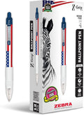 Zebra Pen Z-Grip Retractable Ballpoint Pen, Medium Point 1.0mm, Soft Grip by ZebraPen