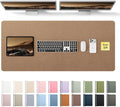 YSAGi Leather Desk Pad Protector, Office Desk Mat, Large Mouse Pad, Non-Slip PU by YSAGi
