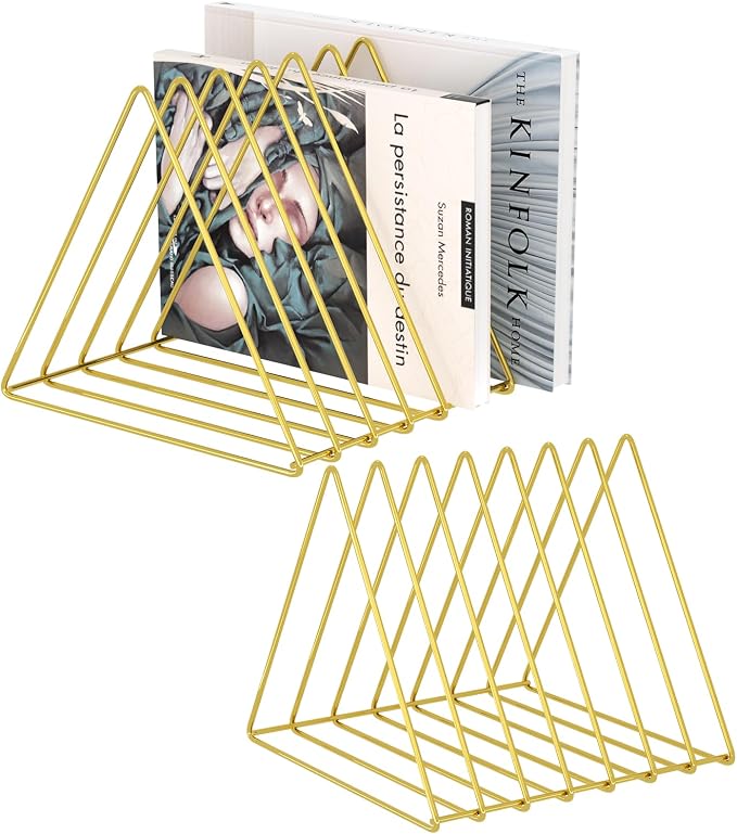 Urban Deco Triangle Desk Organizers Metal Wire Magazine Holder 7 Sections by UrbanDeco