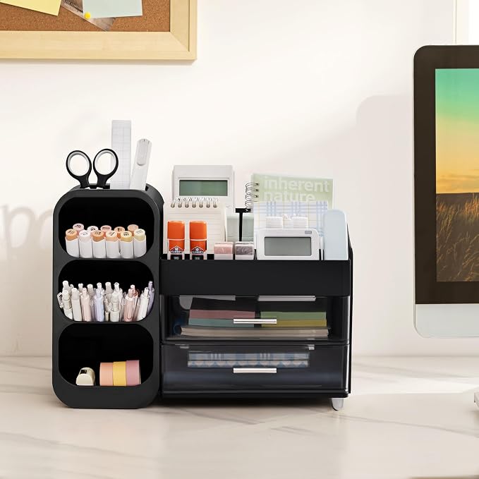 HBlife Desk Organizer with Pen Pencil Holder - Image 3