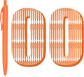 deegtran 100 Pack Orange Barrel Retractable Medium Point Ballpoint Pens by DEEGTRANPENS