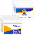 10PCS ID Badge Holder Horizontal by LIEMAND