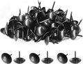Piutouyar 200 Pcs Black Upholstery Tacks Antique Metal Thumb Tacks Round Head by Piutouyar