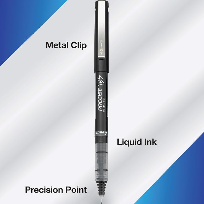 Pilot, Precise V7, Capped Liquid Ink Rollerball Pens, Fine Point 0.7 mm - Image 4