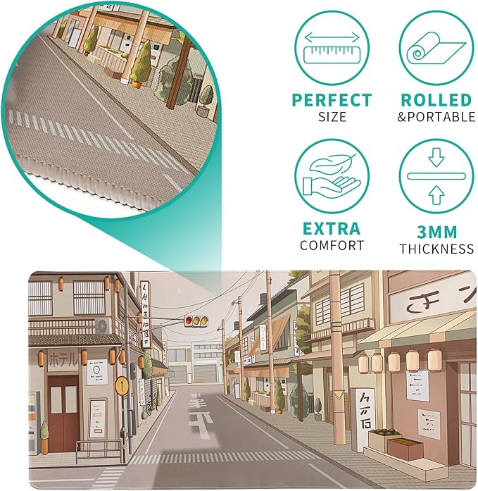 Tokyo Street Mouse Pad Anime Japanese Desk Mat Kawaii Large Gaming Mousepad XL - Image 5