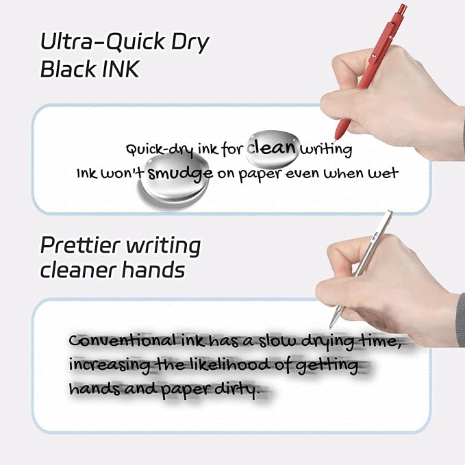 ACEES Gel Pens, Office Desk Accessories, Quick Dry Pens - Image 7