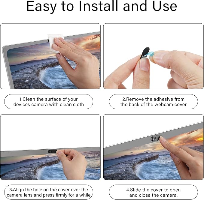 ZUCUCUC Webcam Cover Slide, 14 Pack Webcam Cover, Ultra-Thin Camera Cover - Image 8