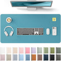 YSAGi Leather Desk Pad Protector, Office Desk Mat, Large Mouse Pad, Non-Slip PU by YSAGi