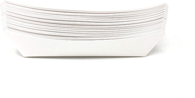 Mr Miracle 7 Inch Paper Hot Dog Tray in White. Pack of 50. Disposable, - Image 8
