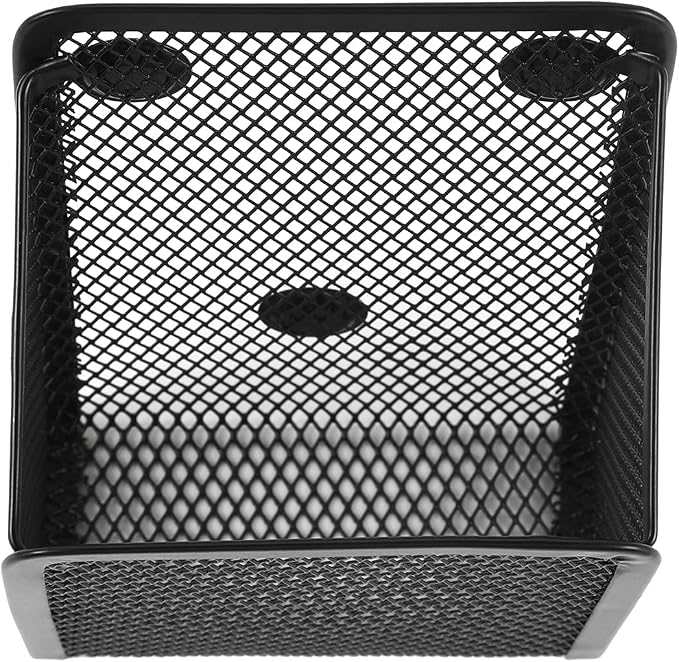 Magnetic Pencil Holder, Mesh Stainless Steel Pen Basket, Metal Writing Utensil - Image 4
