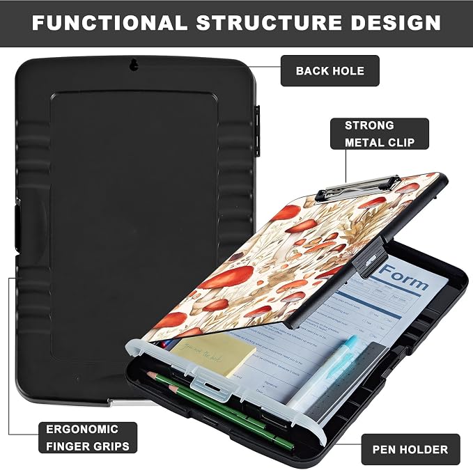 Heavy-Duty Plastic Storage Clipboard - Image 6