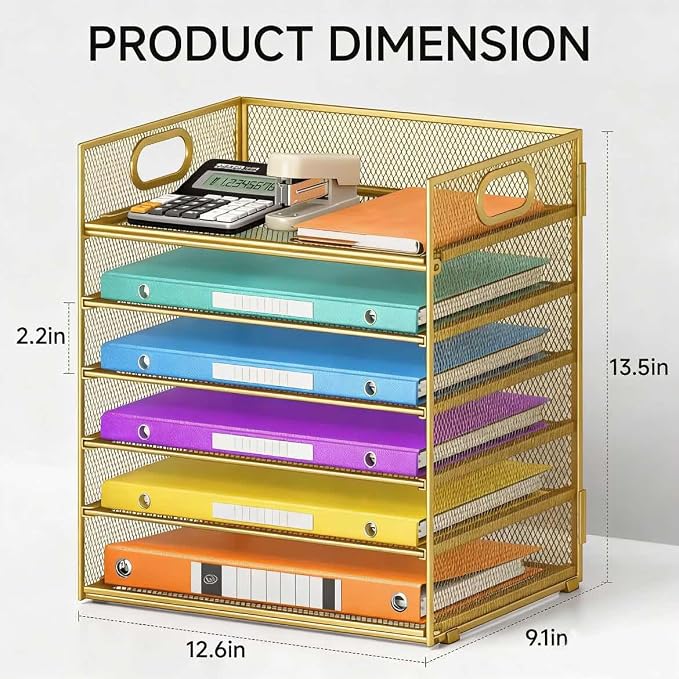 6 Tiers Letter Tray Paper Organizer - Image 3