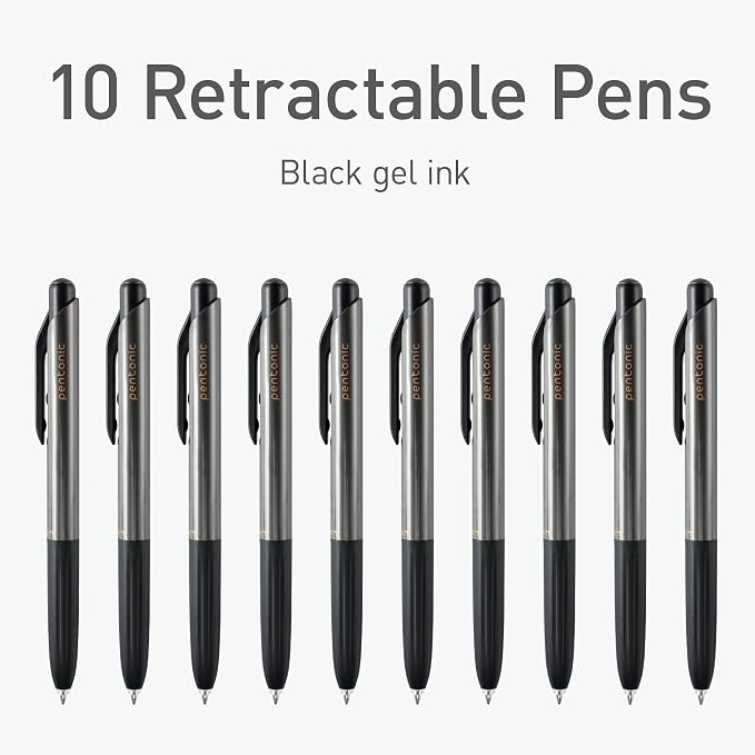 Pentonic G-RT Retractable Gel Pens, 0.7 mm Fine Point, Smooth Writing - Image 3