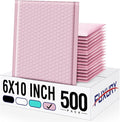 Fuxury Bubble Mailers 6x10 Inch 500 Pack Padded Envelopes Usable Size 6x9" by Fuxury