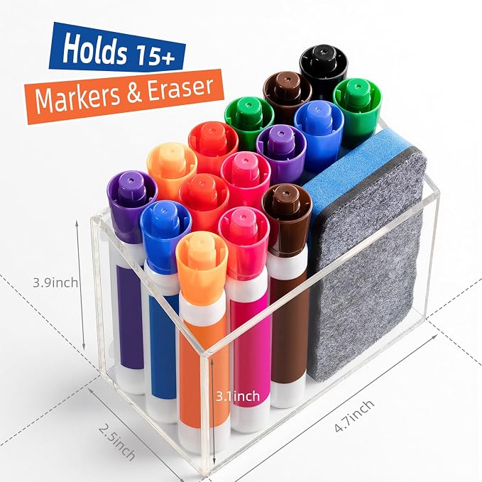 Simetufy Magnetic Pen Holder, Magnetic Dry Erase Marker Holder, magnetic pen - Image 3