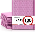 Fuxury Bubble Mailers 6x10" Padded Envelopes 100 Pack Usable Size 6x9" Self by Fuxury