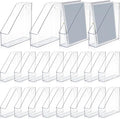 20 Pcs Clear Acrylic Magazine File Holder Plastic Desk Organizer by Marsui