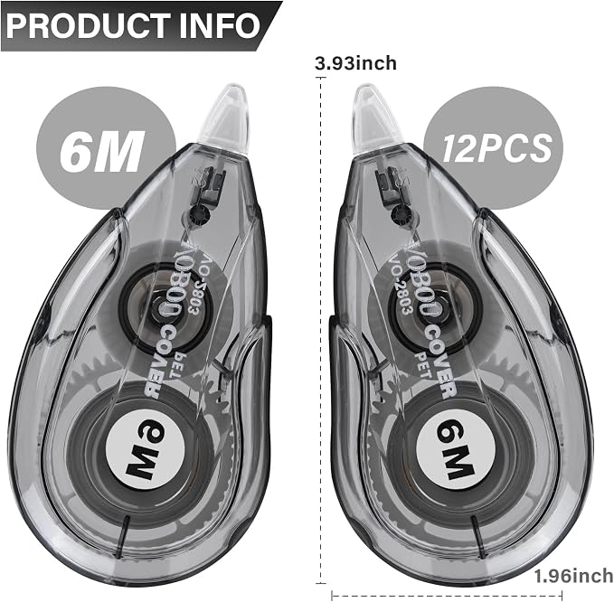 Vobou White Correction Tape Dispenser, - Image 2