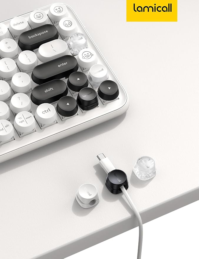 Lamicall Cord Organizer Spring Cable Holder Clips - Image 6