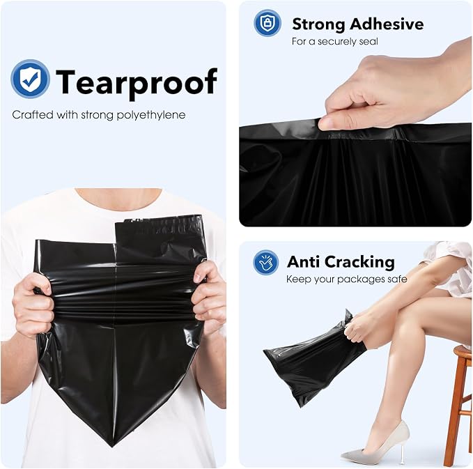 Fuxury 2000 Pcs 10x13" Poly Mailers, Waterproof Mailing Envelopes - Image 3