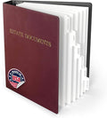 TRS Estate Planning Binder Kit – Pre-Labeled Tabs, Sheet Protectors | 1.5" by ThreeRingSystems