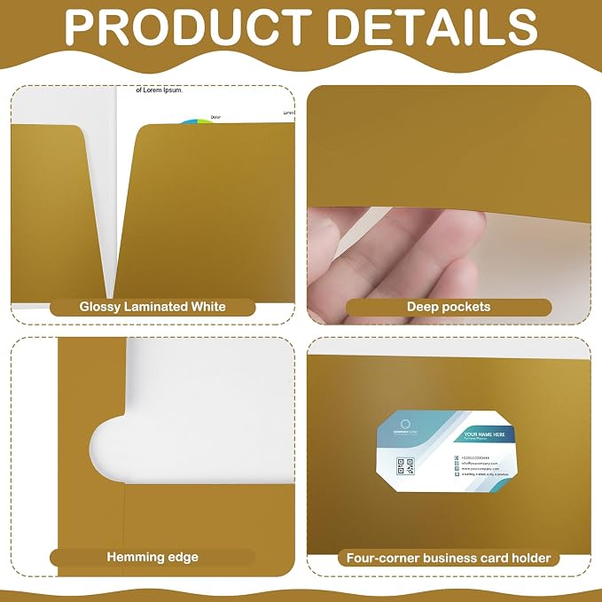 Yeaqee 100 Pack Folders Bulk - Image 3